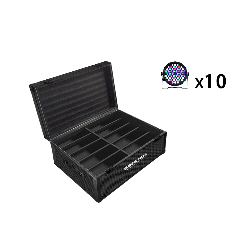 SHEHDS Projecteur de scène Par LED 54x3W RGBW silencieux et compact avec mélange de couleurs Performance DJ Club