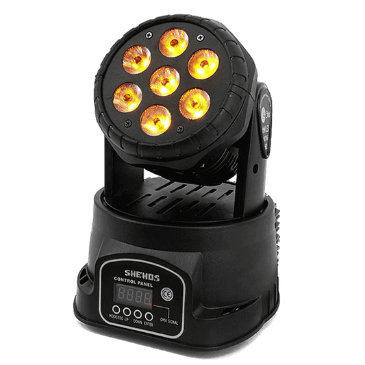 SHEHDS LED Lyres Wash 7x12W&7x18W Éclairage de Scène Éclairage de Performance DJ Club Concert