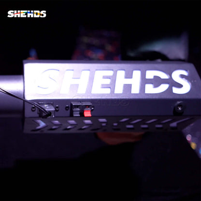 SHEHDS Machine à confettis RVB rechargeable corps en alliage aluminium haute résistance
