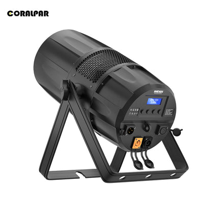 CoralPar Étanchéité IP65 LED Zoom&Wash COB 300W RGBW 4in1 Par Éclairage de Scène blanche chaude Mariage DJ