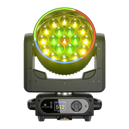 SHEHDS Projecteur LED à tête mobile 19×15 W / 20 W / 25 W Beam Wash Zoom Éclairage de scène