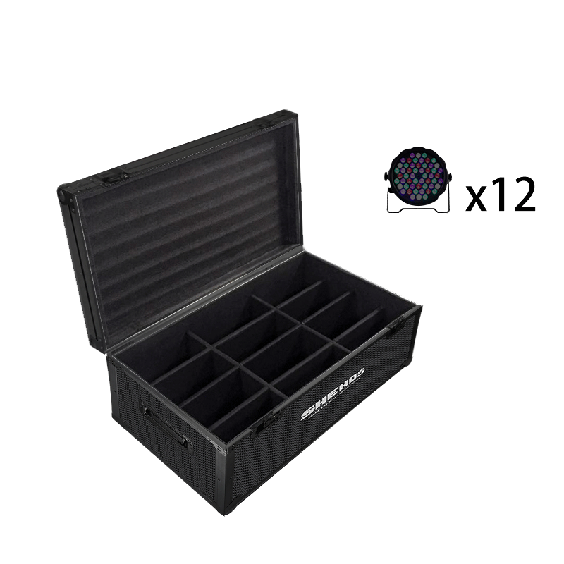 SHEHDS Projecteur de scène Par LED 54x3W RGBW silencieux et compact avec mélange de couleurs Performance DJ Club
