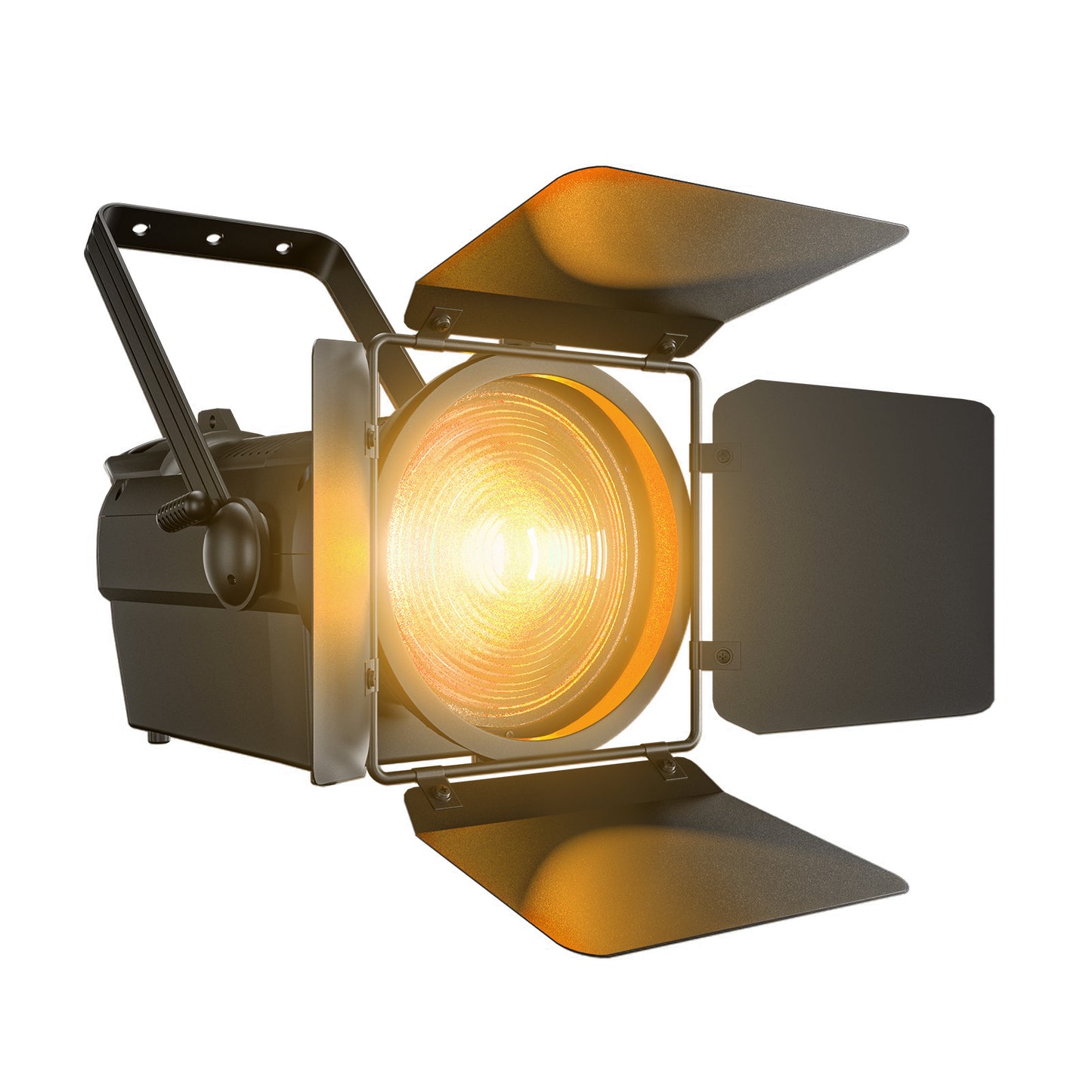 SHEHDS Projecteur Fresnel LED 250W/350W RGBWAUV/RGBLAC/RGBW/RGBL/Blanc Chaud+Froid pour Théâtre, Scène, Spectacle, Concerts