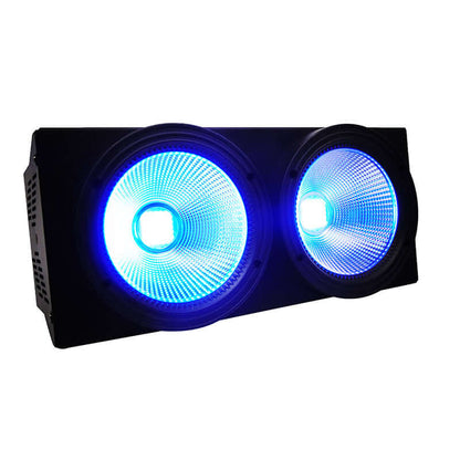 SHEHDS 2Eyes LED Blinder 200W COB Par RGBWA+UV 6in1 DMX Éclairage de Scènet Éclairage du public Mariage Concert