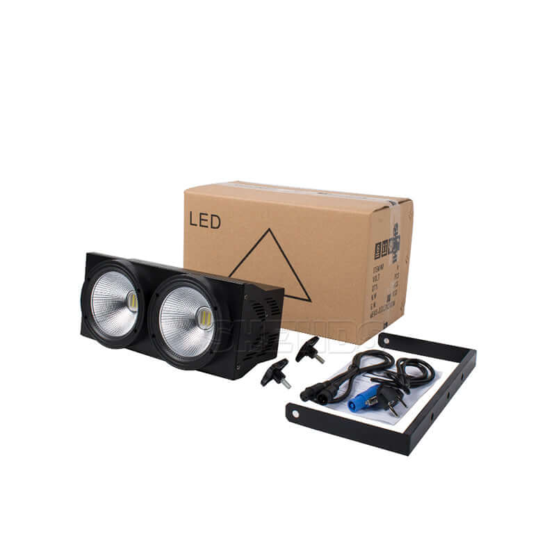 SHEHDS 2eyes 200W LED COB Blinder éclairage blanc froid et blanc chaud DJ Performance Théâtre