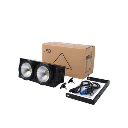 SHEHDS 2eyes 200W LED COB Blinder éclairage blanc froid et blanc chaud DJ Performance Théâtre