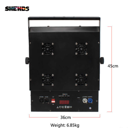 SHEHDS Éclairage LED Blinder 4x100W COB avec 2 canaux et 4 yeux Effets de scène