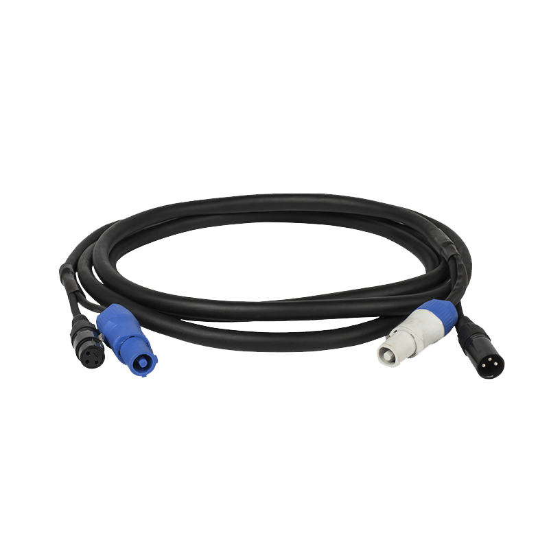 SHEHDS Combination PowerCon Plug with DMX Signal Line