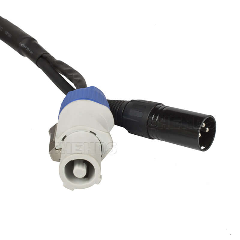 SHEHDS Combinaison prise PowerCon et ligne de signal DMX