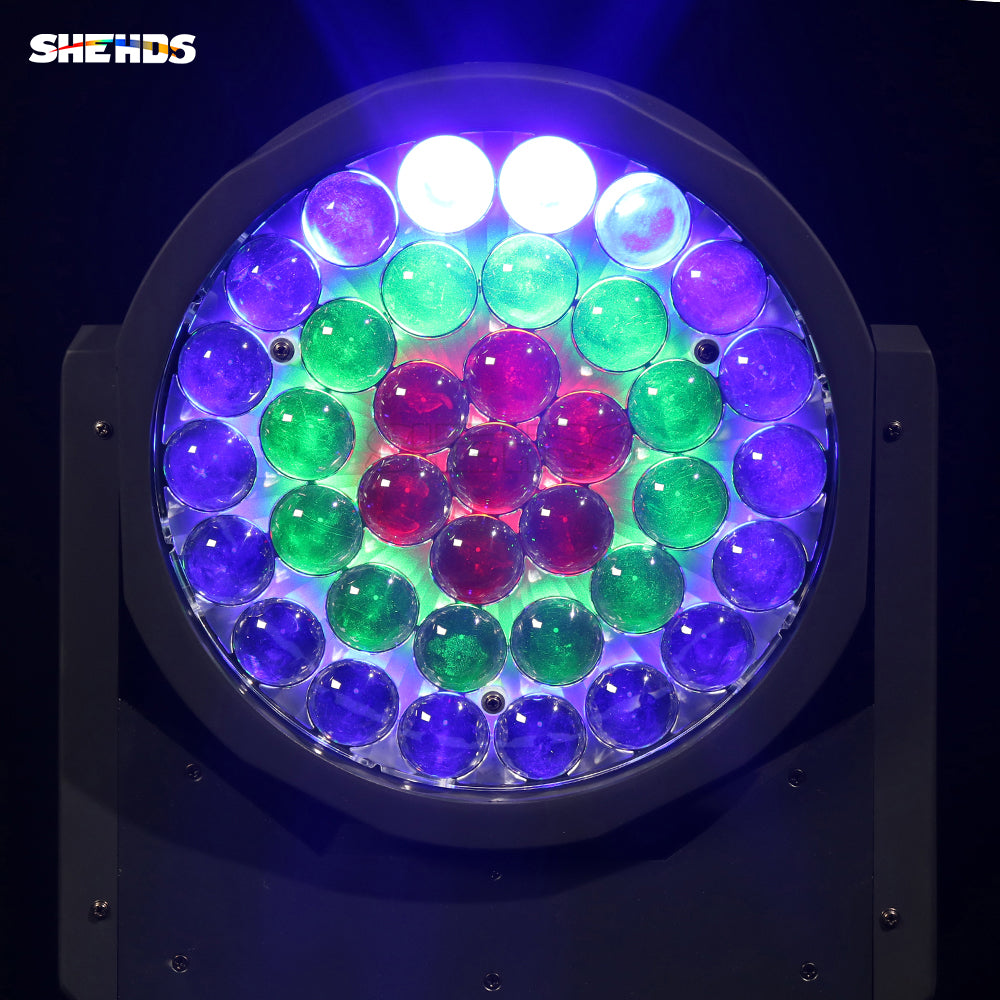SHEHDS LED Lyres Beam&Wash&Zoom 37x15W RGBW Éclairage de Scène Performance DJ Mariage Concert Théâtre Club