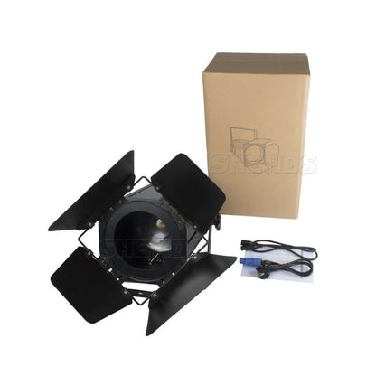 (Avec coupe-flux) Projecteur LED bicolore 200W COB Zoom Éclairage Par Blanc chaud/froid Éclairage de scène DMX 512 Équipement DJ