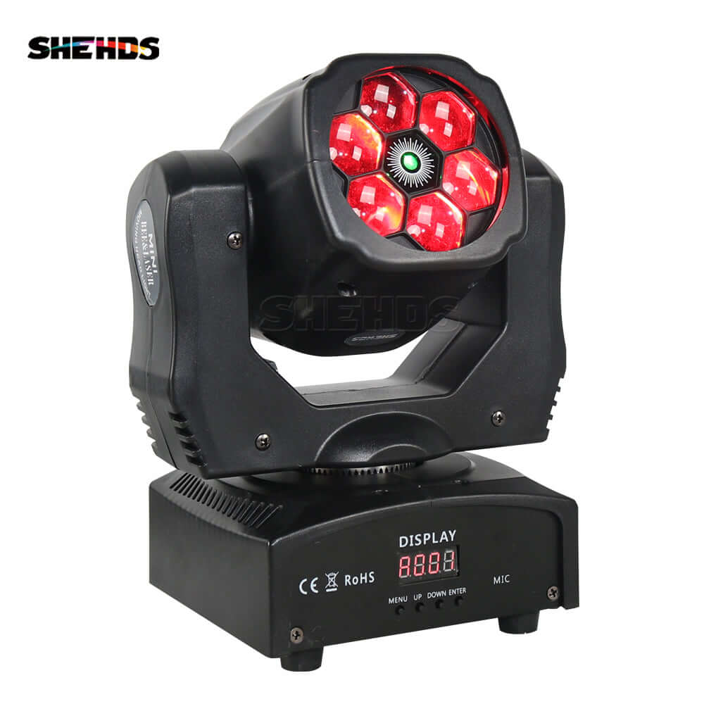 JMS WEBB Lyres 6x15W Laser Beam RGBW Éclairage de Scène Éclairage DJ