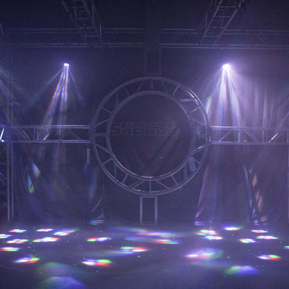 JMS WEBB Lyres 6x15W Laser Beam RGBW Éclairage de Scène Éclairage DJ