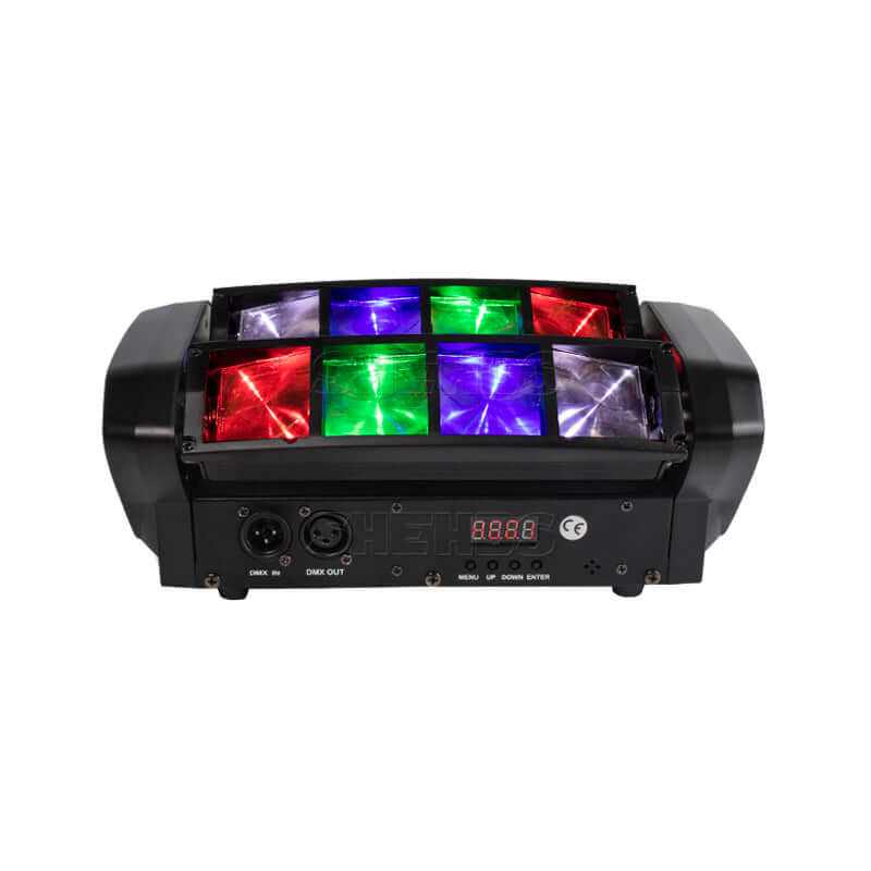 SHEHDS Mini LED Beam Lyres 8x6W Spider Éclairage de Scène  RGBW Laser DJ Club