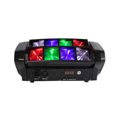 SHEHDS Mini LED Beam Lyres 8x6W Spider Éclairage de Scène  RGBW Laser DJ Club