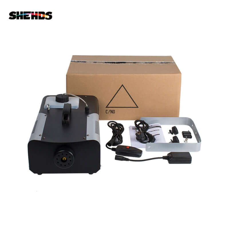 SHEHDS Machine à fumée 1500W (Télécommande filaire DMX512)
