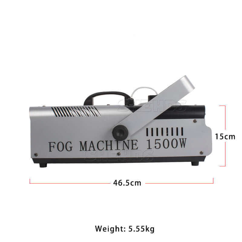 SHEHDS High Quality Remote & Wire Control 1500W Smoke Machine Fog Machine