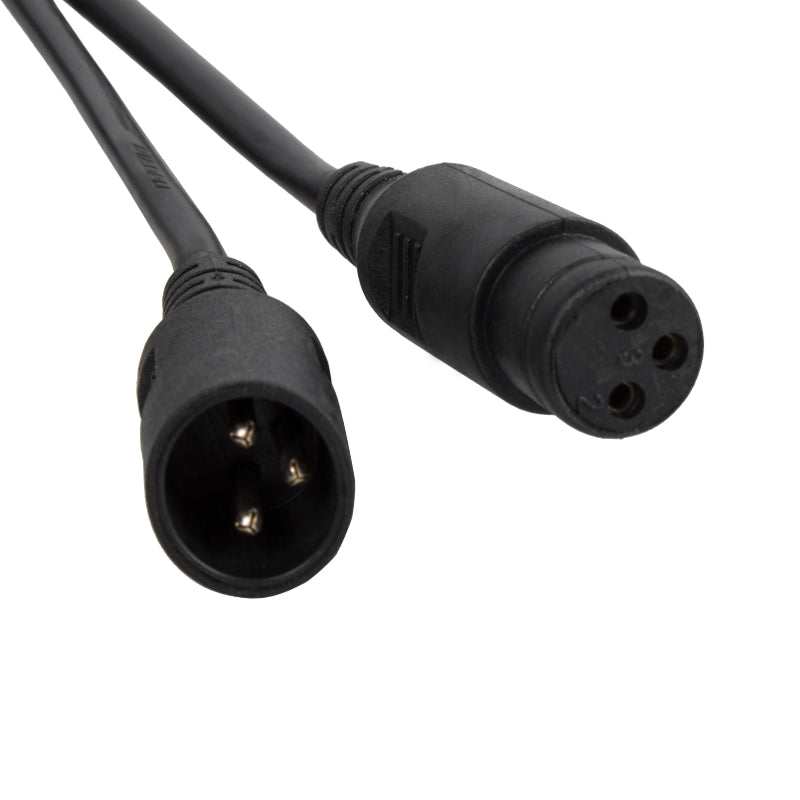 SHEHDS Câbles DMX en caoutchouc, connexion de signal à 3 broches, câble DMX pour éclairage de scène