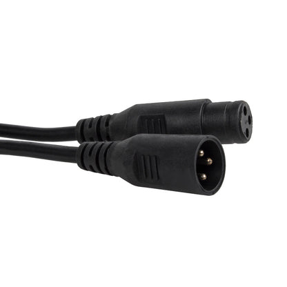 SHEHDS Câbles DMX en caoutchouc, connexion de signal à 3 broches, câble DMX pour éclairage de scène