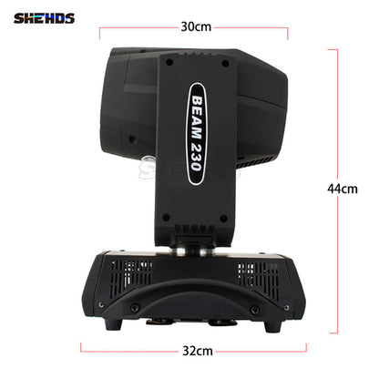 SHEHDS Beam 230W 7R (Version Bouton) Éclairage de Scène DJ Performance Stage Mariage DJ Club