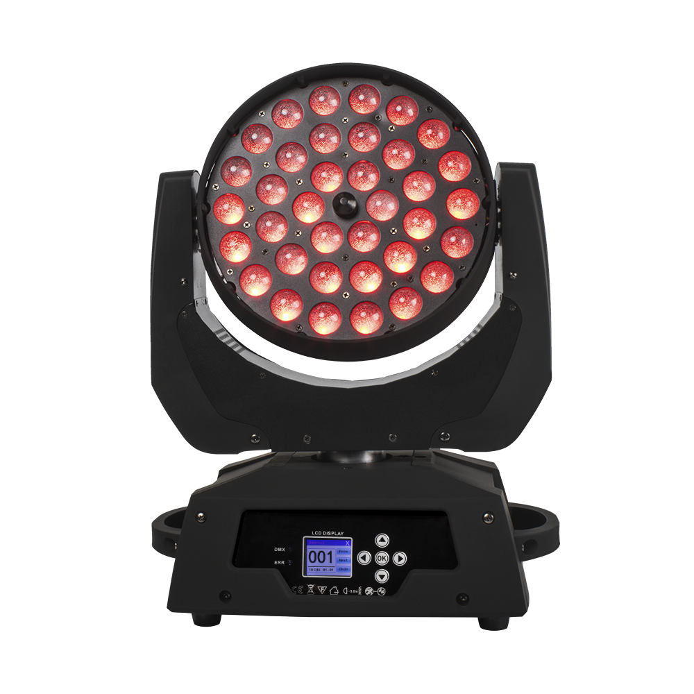 SHEHDS Lyres Wash&Zoom 36x18W RGBWA+UV Éclairage de Scène Éclairage de Performance DJ Club Mariage