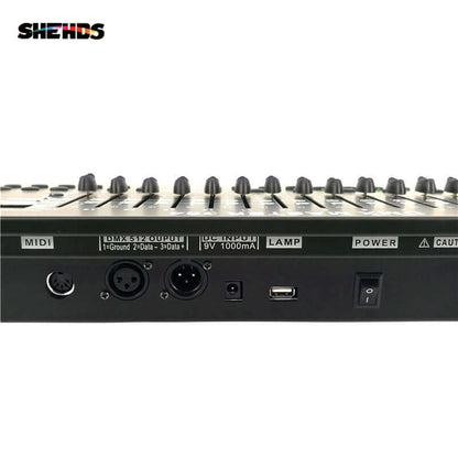 SHEHDS Contrôleur DMX pour éclairage de scène console DMX 512, équipement de contrôle DJ