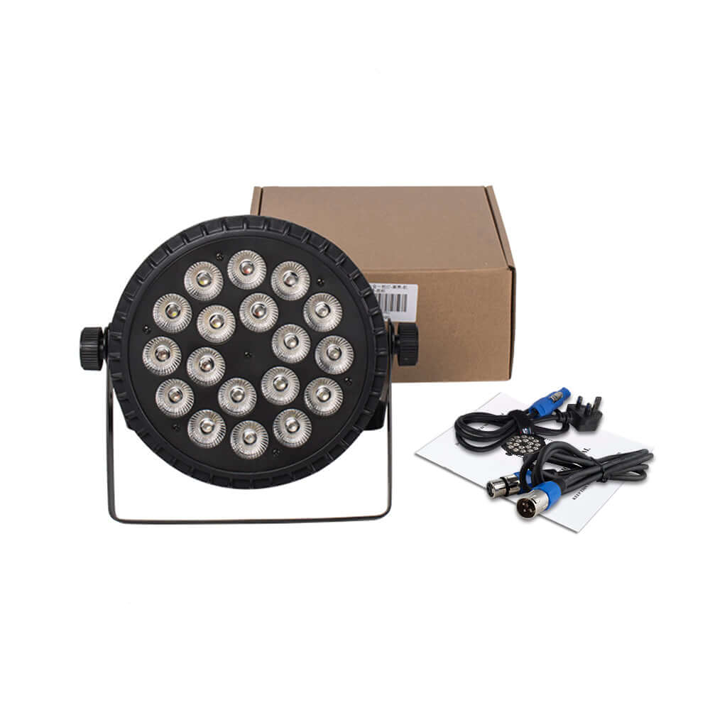 SHEHDS Alliage aluminium LED 18x12W RGBW 4in1 DMX512 Éclairage de Scène Par DJ Mariage Concert