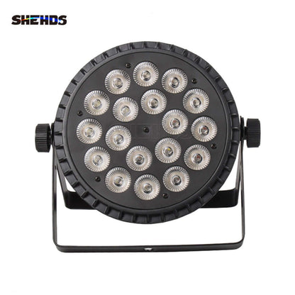 SHEHDS Alliage aluminium LED 18x12W RGBW 4in1 DMX512 Éclairage de Scène Par DJ Mariage Concert