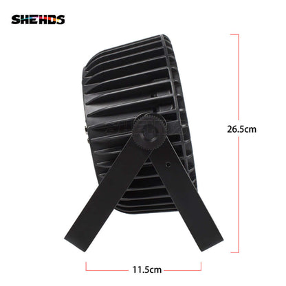 SHEHDS Alliage aluminium LED 18x18W Éclairage Par DMX 512 Éclairage de Scène Wash Performance DJ Mariage