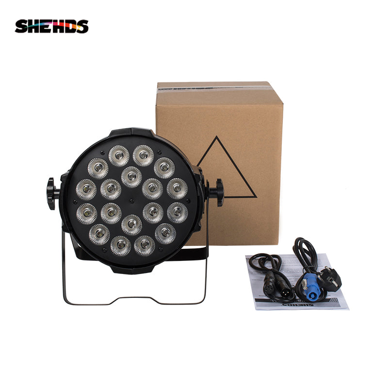 SHEHDS Alliage aluminium LED  18x18W RGBWA+UV 4/6In1 Éclairage Par Éclairage de Performance DJ
