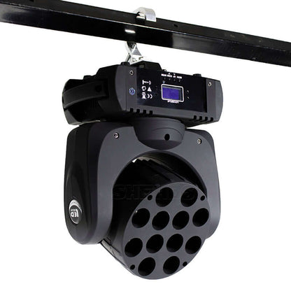 SHEHDS LED Beam Lyres 12x12W RGBW Éclairage de Scène DMX512 Performance DJ Club Concert