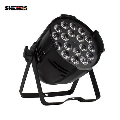 SHEHDS Nouvelle version en alliage aluminium LED 18x18W RGBWA+UV 6In1 Par Mélange de couleurs Éclairage de Scène