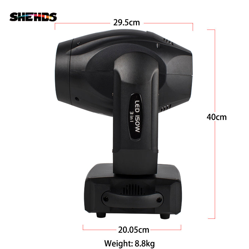 SHEHDS (Hybrid) Lyres LED Beam&Spot&Zoom 150W 3in1 Éclairage de Scène Éclairage de Performance
