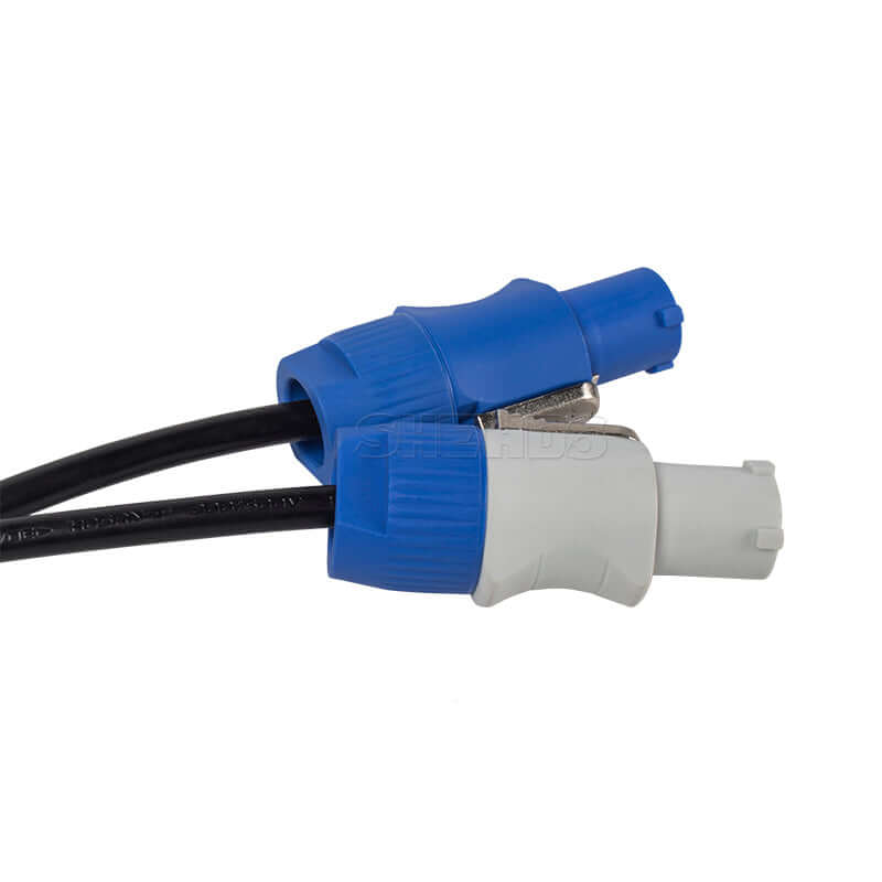 SHEHDS Câble alimentation PowerCon, connecteur alimentation pour éclairage de scène DMX, équipement DJ