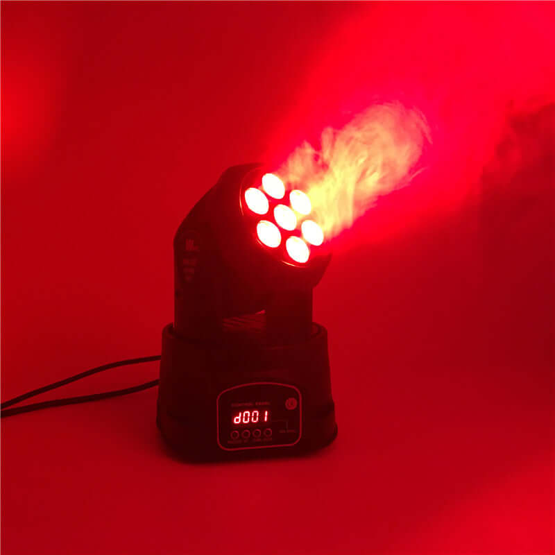 SHEHDS LED Lyres Wash 7x12W&7x18W Éclairage de Scène Éclairage de Performance DJ Club Concert
