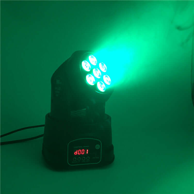 SHEHDS LED Lyres Wash 7x12W&7x18W Éclairage de Scène Éclairage de Performance DJ Club Concert