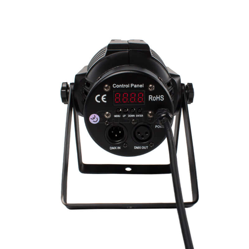 SHEHDS Mini LED 7x18W Alliage aluminium LED 6in1 RGBWA+UV Éclairage de Scène Par DJ Mariage Club