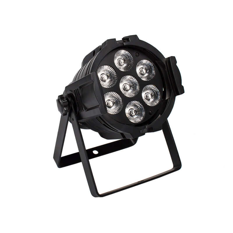 SHEHDS Mini LED 7x18W Alliage aluminium LED 6in1 RGBWA+UV Éclairage de Scène Par DJ Mariage Club