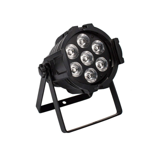 SHEHDS Mini LED 7x18W Alliage aluminium LED 6in1 RGBWA+UV Éclairage de Scène Par DJ Mariage Club
