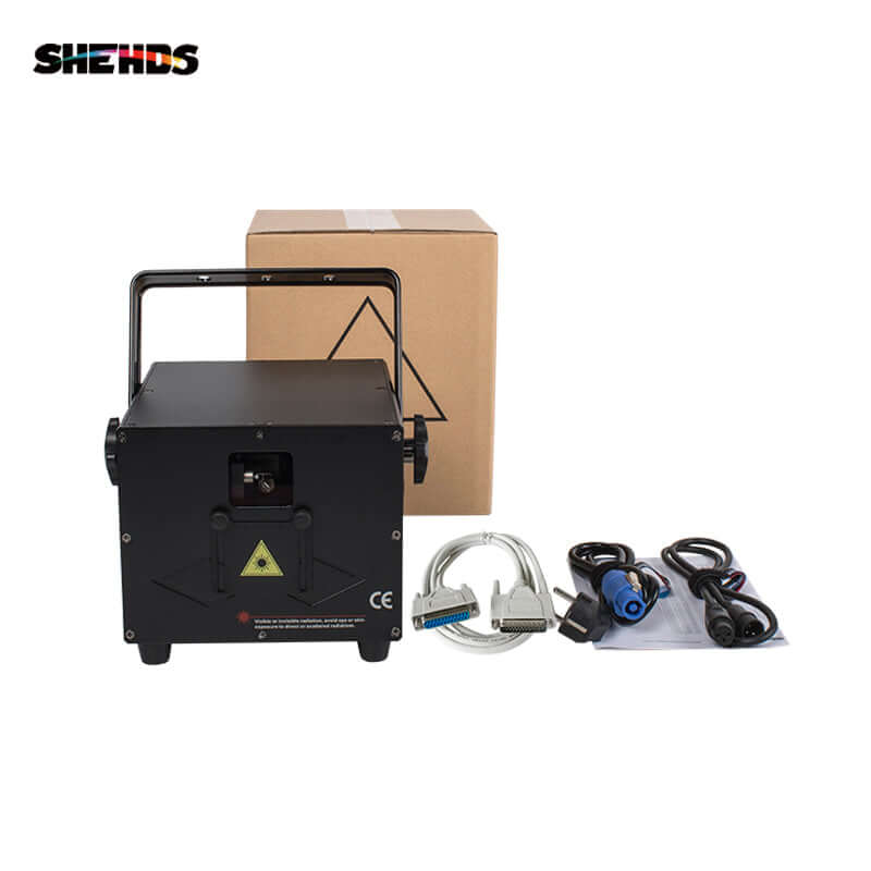 SHEHDS Couleurs 3D Effect 3W RGB Éclairage du scanner Laser Éclairage de Scène DJ Club