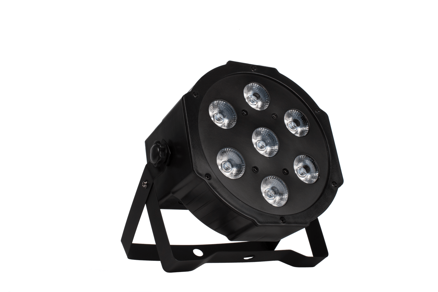 SHEHDS Éclairage de scène à LED Par Slim 7x18W RGBWA+UV silencieux pour mariage concert théâtre