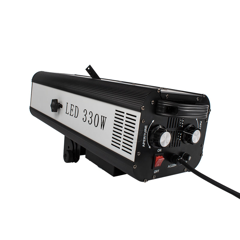 SHEHDS Projecteur de poursuite LED 330W Éclairage de Scène avec boîtier de suivi Performance DJ Mariage Théâtre