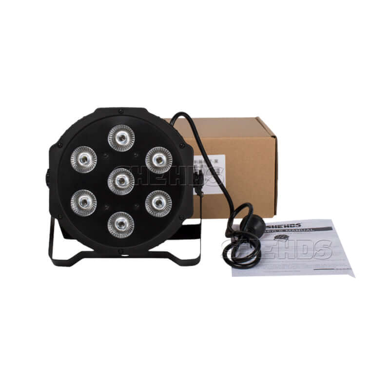 SHEHDS 7x12w RGBW LED Éclairage Par Éclairage de Scène Performance DJ Mariage