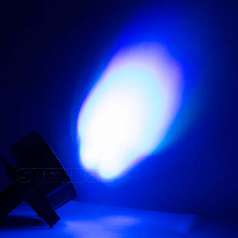 SHEHDS Éclairage de scène à LED Par Slim 7x18W RGBWA+UV silencieux pour mariage concert théâtre