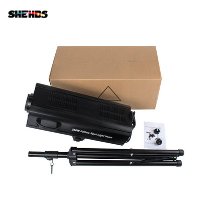 SHEHDS Flight case avec projecteur de suivi 230W Éclairage de suivi de scène de concert à grande échelle