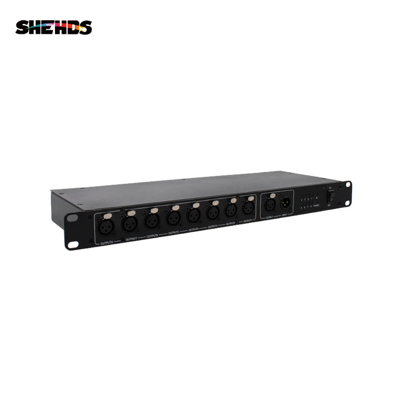 Distribution RDM 8 voies pour équipement éclairage de scène DMX 512