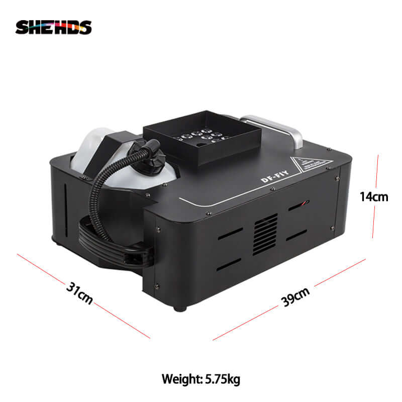 SHEHDS Machine à fumée LED 24x9W RGB puissance 1500W Performance Mariage Concert