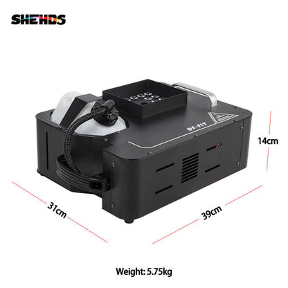 SHEHDS Machine à fumée LED 24x9W RGB puissance 1500W Performance Mariage Concert