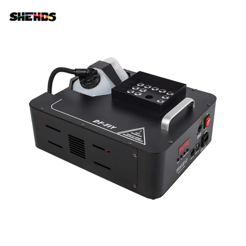 SHEHDS Machine à fumée LED 24x9W RGB puissance 1500W Performance Mariage Concert