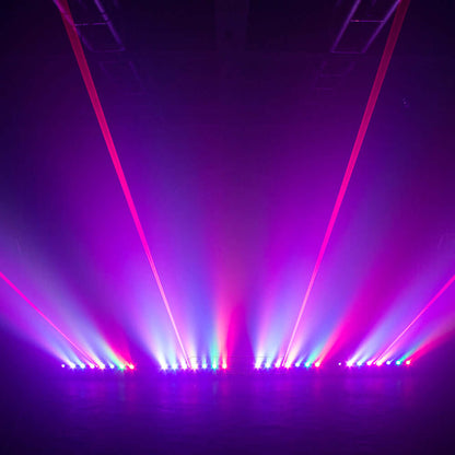 SHEHDS 8 Eye Lyres 8x500m Rouge Éclairage Laser Éclairage de Performance DJ